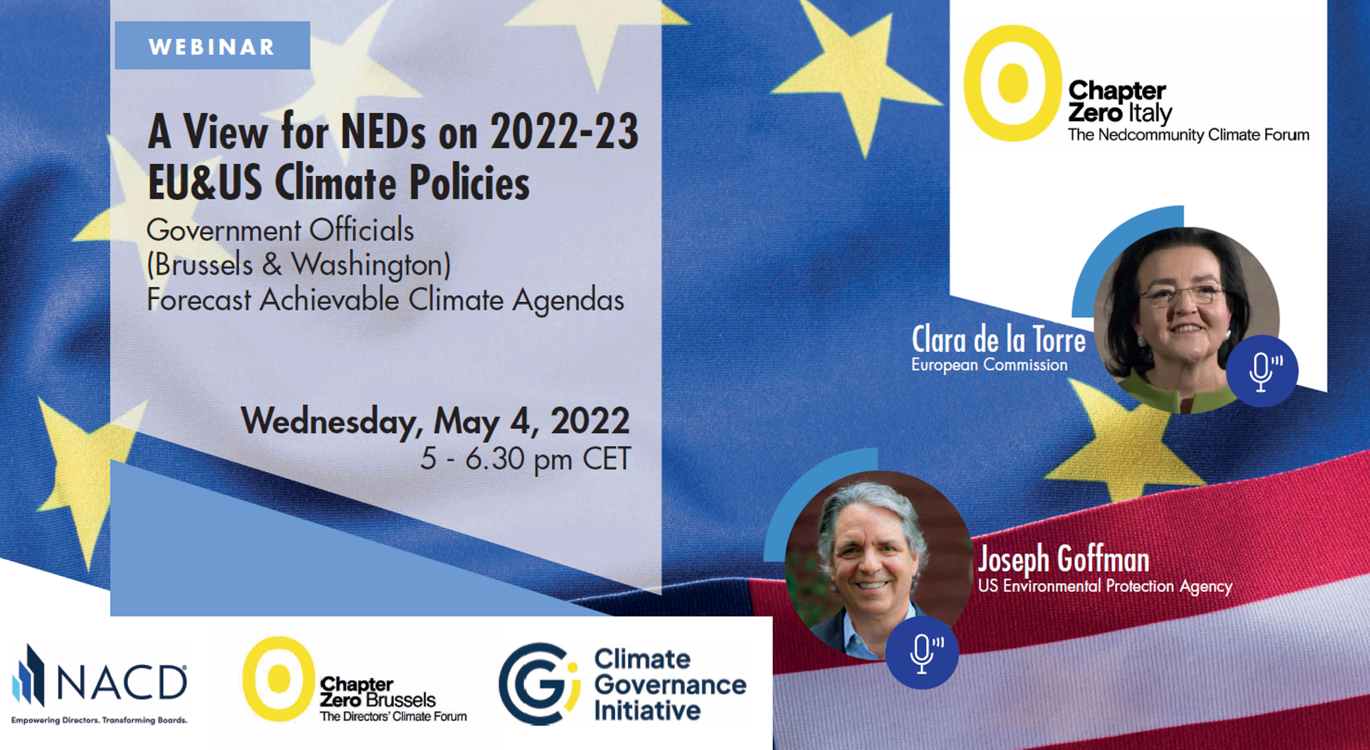 A View for NEDs on 2022-23 EU & US Climate Policies