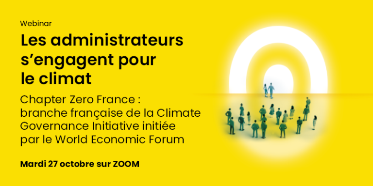 Webinaire de Chapter Zero France autour du Climate Finance Day le 27 octobre