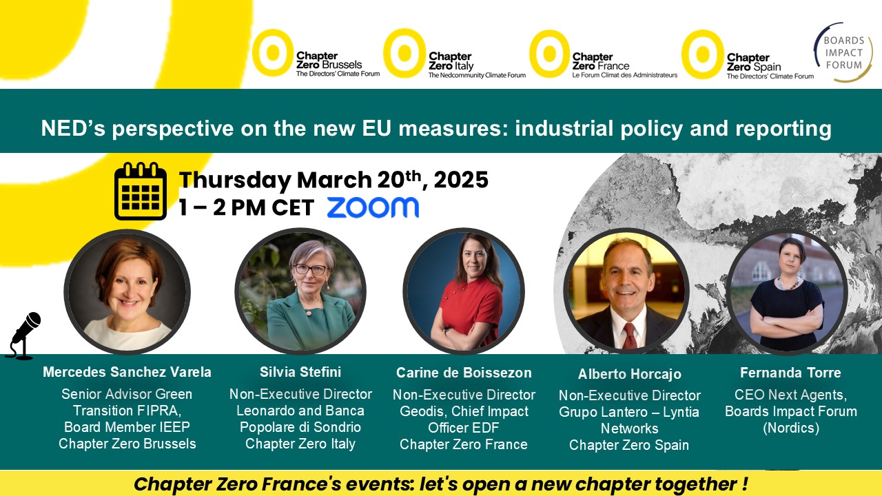 Webinaire : NED’s perspective on the new EU measures: industrial policy and reporting- 20th march 13h